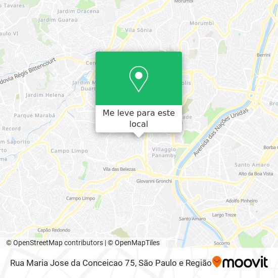 Rua Maria Jose da Conceicao  75 mapa