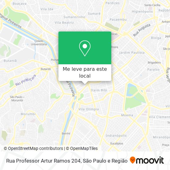 Rua Professor Artur Ramos 204 mapa