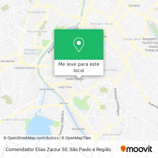 Comendador Elias Zarzur 50 mapa