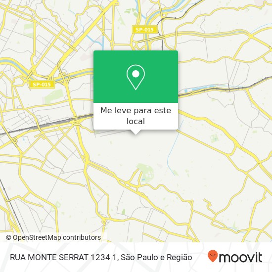 RUA MONTE SERRAT  1234 1 mapa