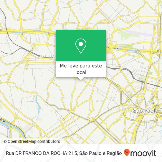 Rua DR  FRANCO DA ROCHA 215 mapa