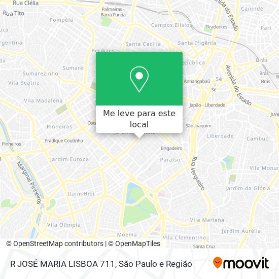 R JOSÉ MARIA LISBOA 711 mapa