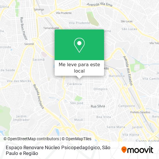 Espaço Renovare Núcleo Psicopedagógico mapa