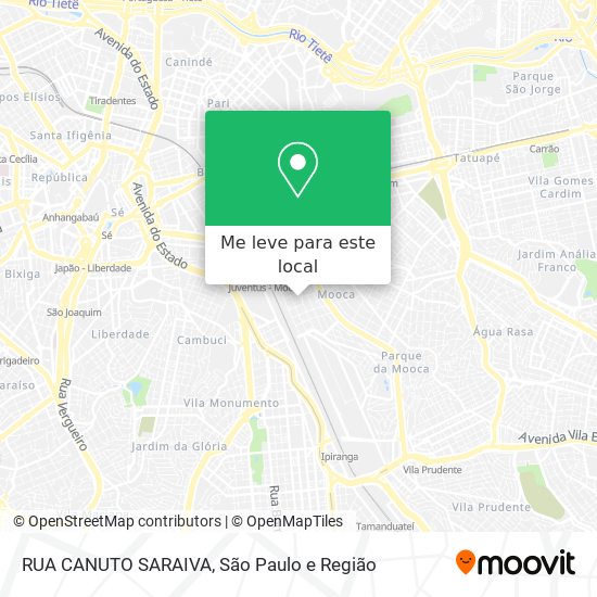 RUA CANUTO SARAIVA mapa