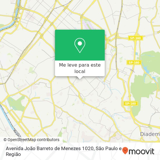 Avenida João Barreto de Menezes 1020 mapa