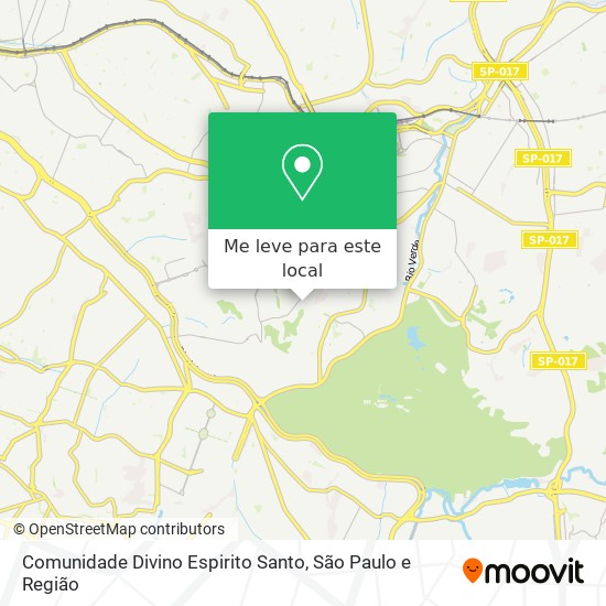 Comunidade Divino Espirito Santo mapa