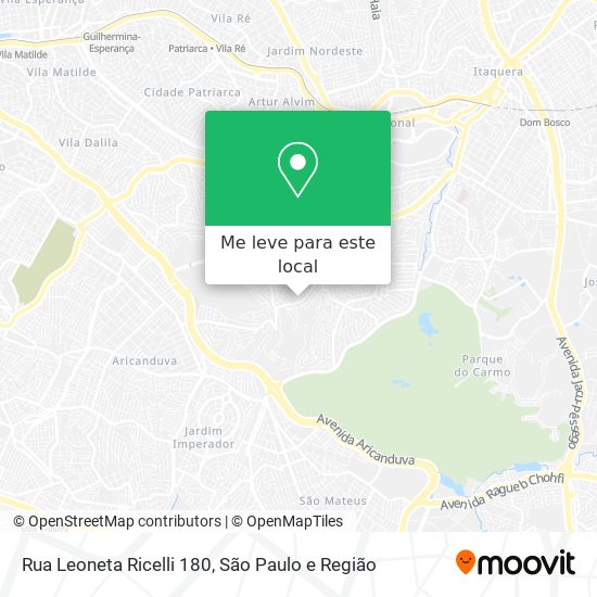 Rua Leoneta Ricelli 180 mapa