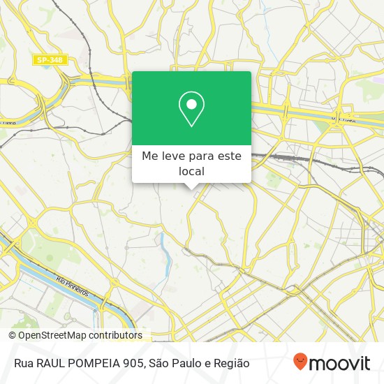 Rua RAUL POMPEIA 905 mapa
