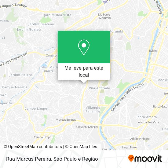 Rua Marcus Pereira mapa