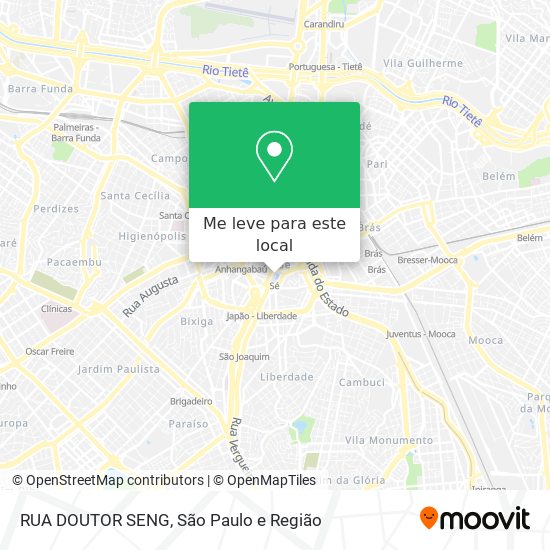 RUA DOUTOR SENG mapa