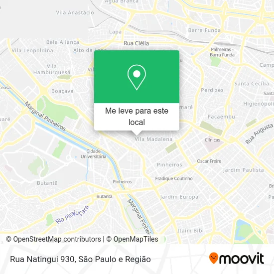 Rua Natingui 930 mapa