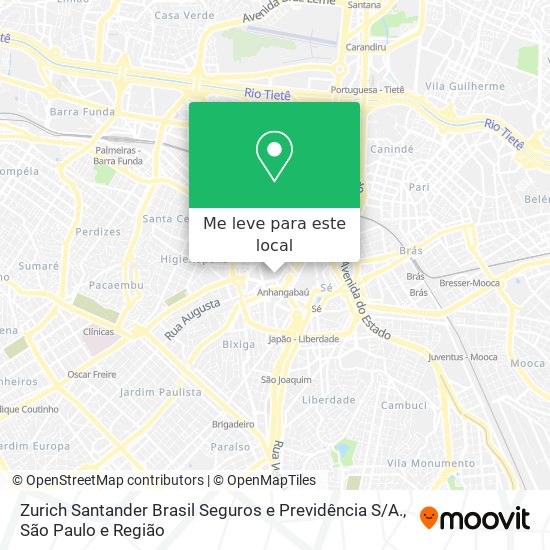Zurich Santander Brasil Seguros e Previdência S / A. mapa