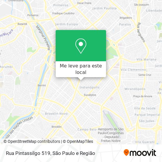 Rua Pintassilgo 519 mapa