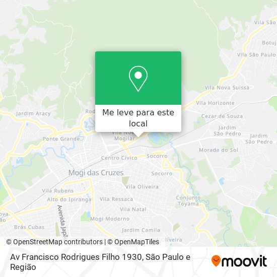 Av Francisco Rodrigues Filho  1930 mapa