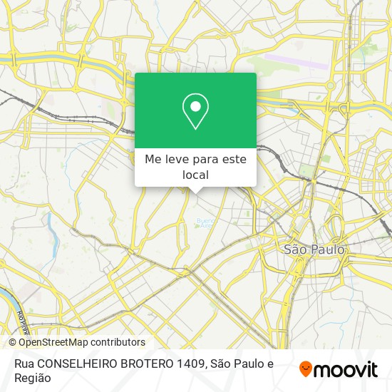 Rua CONSELHEIRO BROTERO 1409 mapa