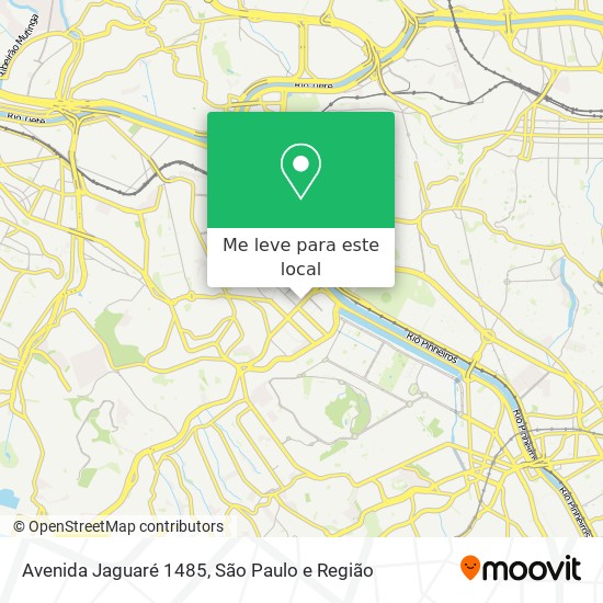 Avenida Jaguaré 1485 mapa