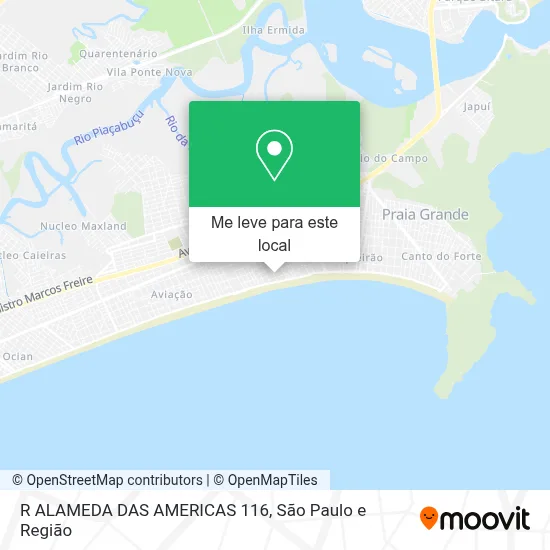 R ALAMEDA DAS AMERICAS 116 mapa