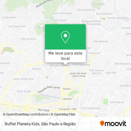 Buffet Planeta Kids mapa