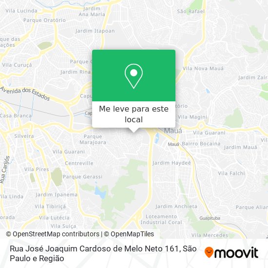 Rua José Joaquim Cardoso de Melo Neto 161 mapa