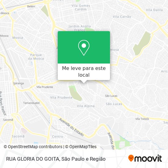 RUA GLORIA DO GOITA mapa