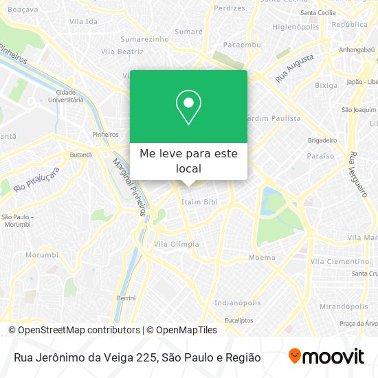 Rua Jerônimo da Veiga 225 mapa