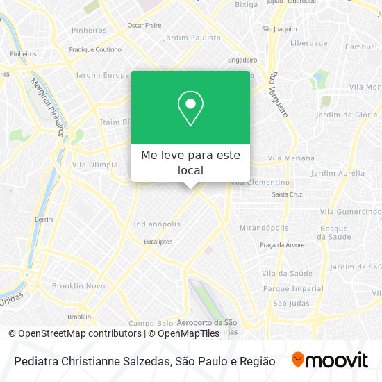 Pediatra Christianne Salzedas mapa