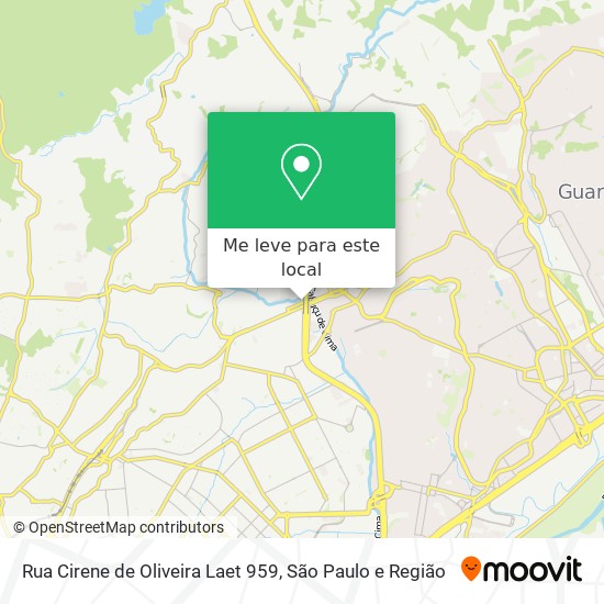 Rua Cirene de Oliveira Laet 959 mapa