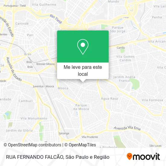 RUA FERNANDO FALCÃO mapa