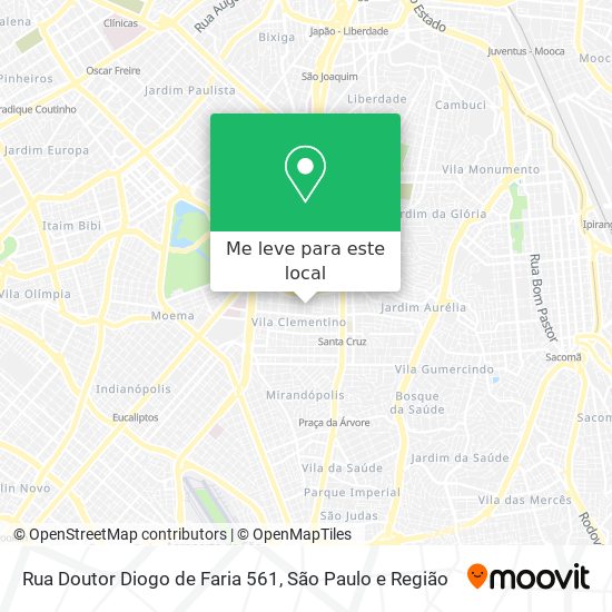 Rua Doutor Diogo de Faria 561 mapa