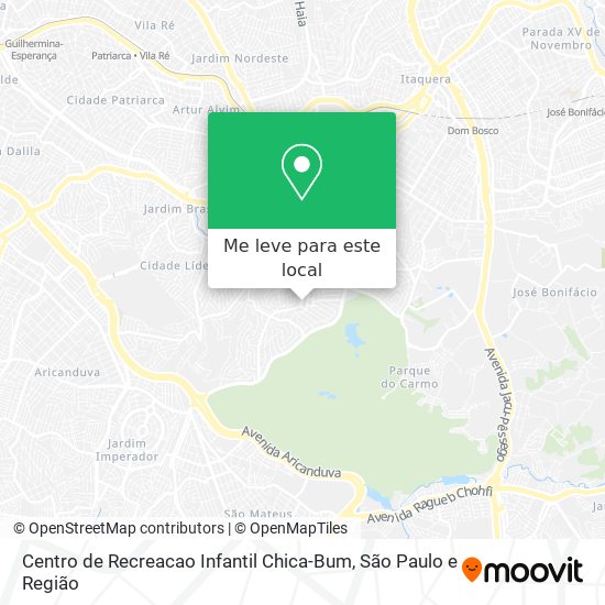 Centro de Recreacao Infantil Chica-Bum mapa