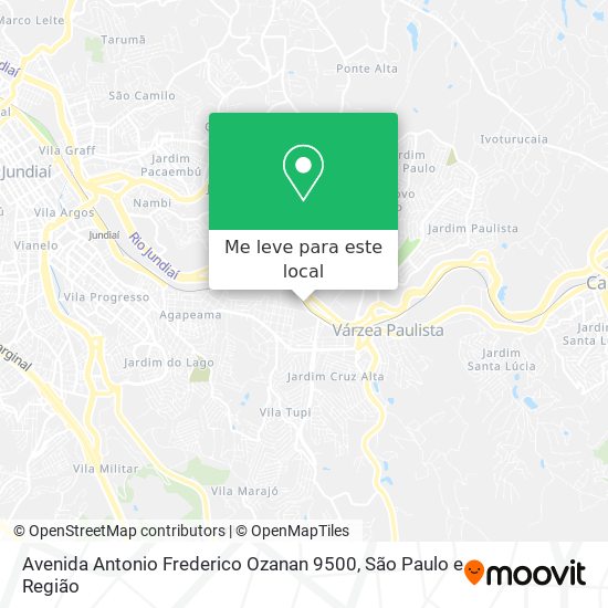 Avenida Antonio Frederico Ozanan 9500 mapa