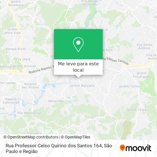 Rua Professor Celso Quirino dos Santos 164 mapa