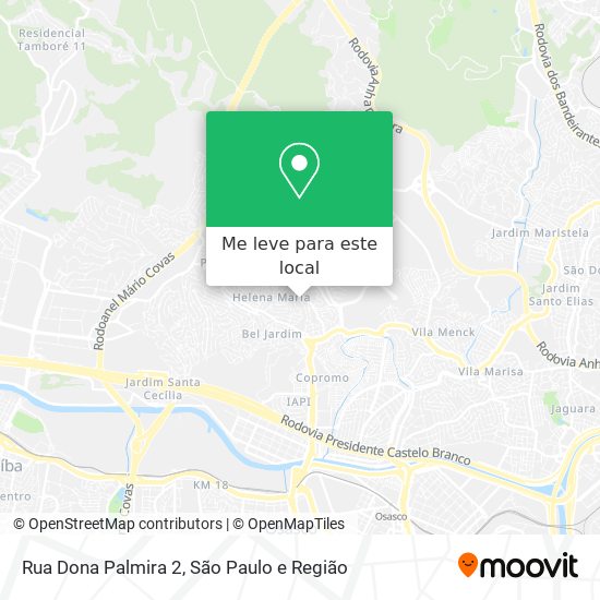 Rua Dona Palmira 2 mapa