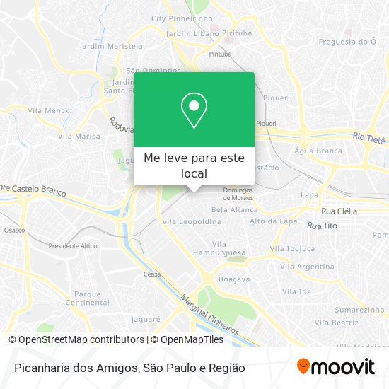 Picanharia dos Amigos mapa
