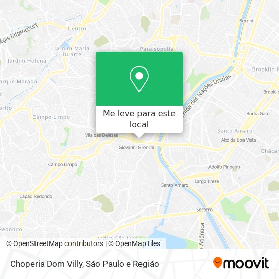 Choperia Dom Villy mapa
