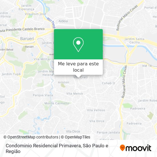 Condominio Residencial Primavera mapa