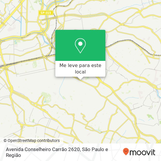 Avenida Conselheiro Carrão 2620 mapa