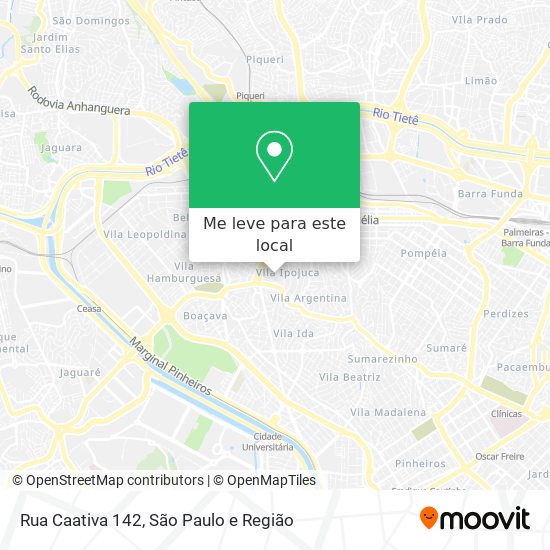Rua Caativa 142 mapa