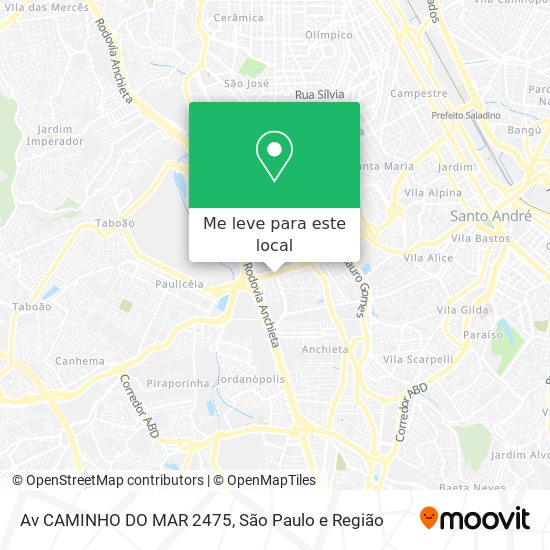 Av CAMINHO DO MAR 2475 mapa