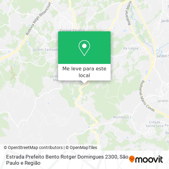 Estrada Prefeito Bento Rotger Domingues 2300 mapa