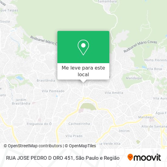 RUA JOSE PEDRO D ORO 451 mapa