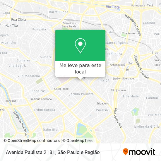 Avenida Paulista  2181 mapa