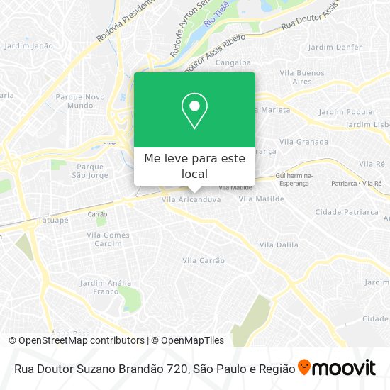 Rua Doutor Suzano Brandão 720 mapa