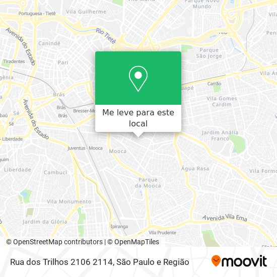 Rua dos Trilhos 2106 2114 mapa