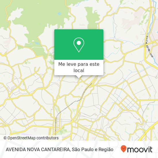 AVENIDA NOVA CANTAREIRA mapa