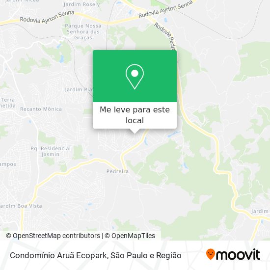Condomínio Aruã Ecopark mapa