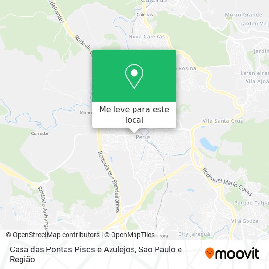 Casa das Pontas Pisos e Azulejos mapa