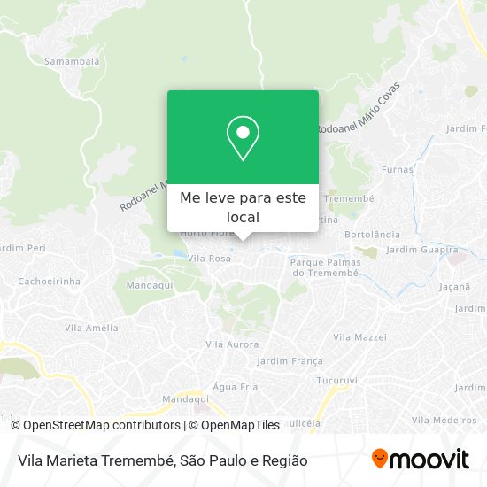 Vila Marieta Tremembé mapa