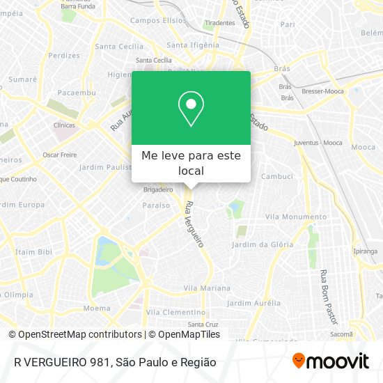R VERGUEIRO 981 mapa