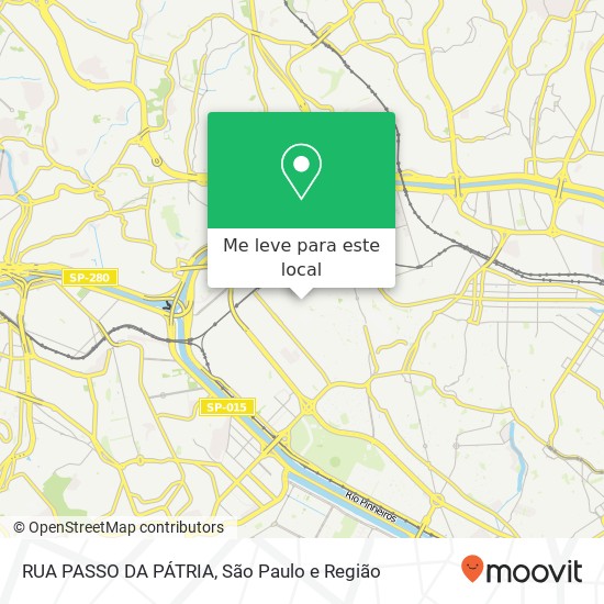 RUA PASSO DA PÁTRIA mapa